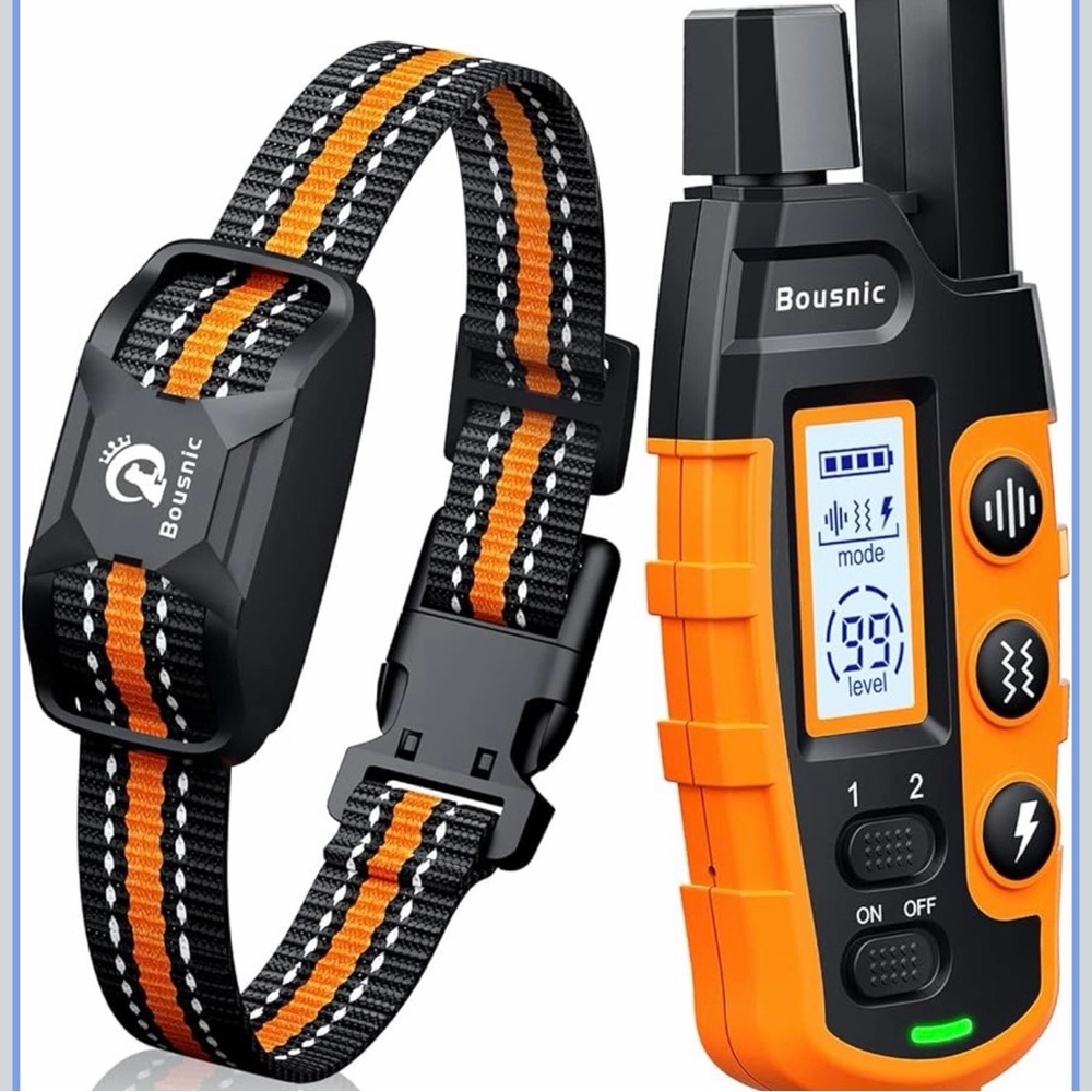 BOUSNIC | Dog Training Collar - Shock Collar with Remote - 3300ft Range